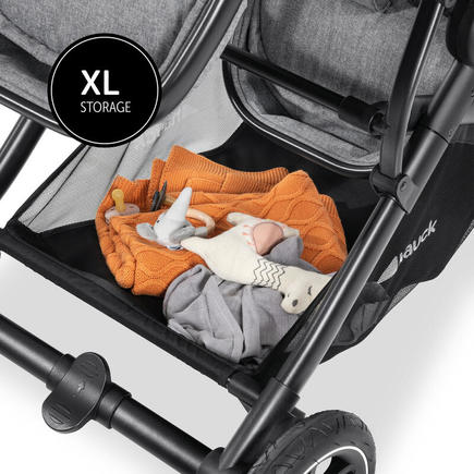 Poussette double Atlantic Twin Mélange Grey HAUCK - 21