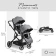 Poussette double Atlantic Twin Mélange Grey HAUCK - 5