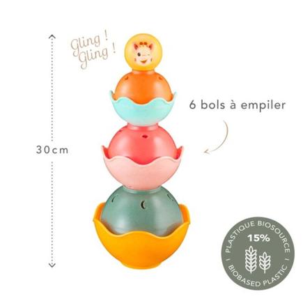 Bols empilables Sophie la girafe Multicolore VULLI - 3