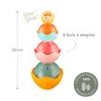 Bols empilables Sophie la girafe Multicolore VULLI - 3