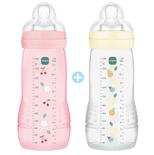 Lot de 2 biberons Easy Active 2e âge 330ml 6m Berry Pearl