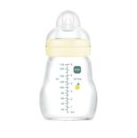 Biberon en verre 170ml Débit 1 0-6m Lin