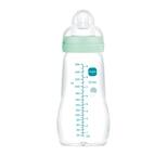Biberon en verre 260ml Débit 2 0-6m Aqua