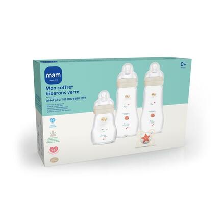 Coffret Biberons en verre 0-6m Lin MAM - 2