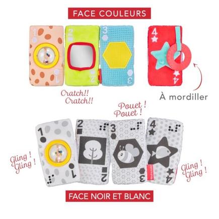 Jeu de cartes sensorielles Sophie la girafe Multicolore VULLI - 3