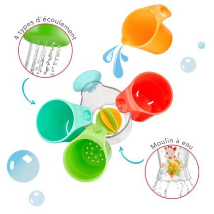 Gobelets Rigol'eau Sophie la girafe Multicolore VULLI - 3