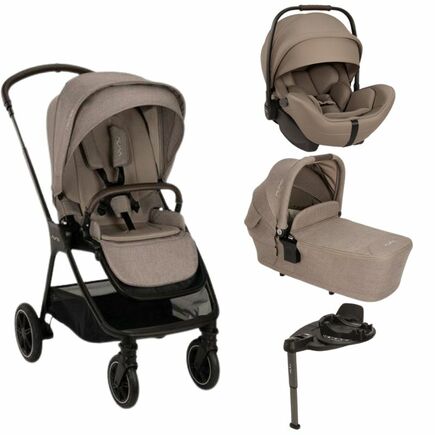 Poussette TRIO Triv Next + Siège-auto ARRA FLEX  + Nacelle Lytl Cedar + Base Curv offerte NUNA