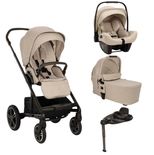 Poussette TRIO Mixx Next + Siège-auto Pipa Next + Nacelle Mixx Biscotti + Base Curv offerte