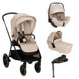 Poussette TRIV LX + Siège-auto ARRA FLEX + Nacelle Lytl Biscotti + Base Curv offerte