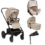 Poussette TRIO Mixx Next + Siège-auto ARRA FLEX + Nacelle Mixx Biscotti + Base Curv offerte
