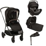 Poussette TRIO Triv Next + Siège-auto ARRA FLEX + Nacelle Lytl Caviar + Base Curv offerte
