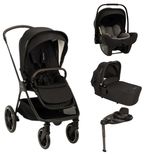 Poussette TRIV LX + Siège-auto Pipa Next + Nacelle Lytl Caviar+ Base Curv offerte