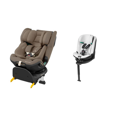 Siège auto Emerald 360 Pro Authentic Truffle + Housse Natural white offerte  MAXI COSI