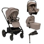 Poussette TRIO Mixx Next + Siège-auto Pipa Next + Nacelle Mixx Cedar + Base Curv offerte