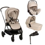 Poussette TRIO Triv Next + Siège-auto ARRA FLEX + Nacelle Lytl Biscotti + Base Curv offerte