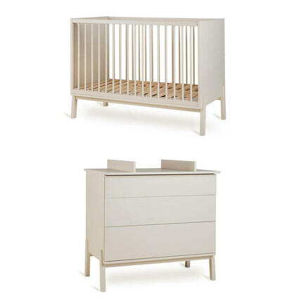 Chambre DUO Lit 60x120 + Commode ASHI Argile + PAL OFFERT QUAX - 2