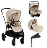 Poussette TRIV LX + Siège-auto Pipa Next + Nacelle Lytl Biscotti + Base Curv offerte