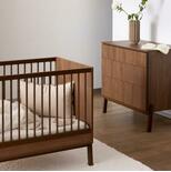 Chambre DUO Lit 70x140 + Commode ASHI Châtaignier + PAL OFFERT