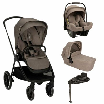 Poussette TRIV LX + Siège-auto Pipa Next + Nacelle Lytl Thunder + Base Curv offerte NUNA