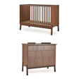 Chambre DUO Lit 60x120 + Commode ASHI Châtaignier + PAL OFFERT QUAX - 2