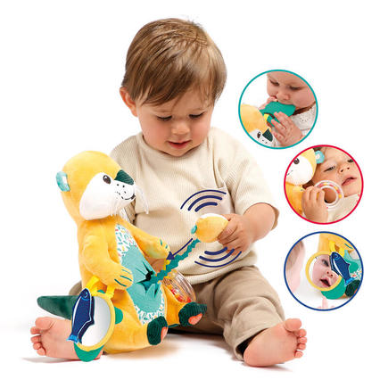 Peluche maman loutre - Multicolor LUDI - 4