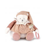 Peluche eveil Bébé Ours Rose - 30 cm