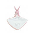Doudou Lapin mouchoir 10 cm - Rose DOUDOU ET COMPAGNIE - 5