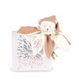 Doudou plat pétales Ours Blanc Rose - 25 cm DOUDOU ET COMPAGNIE - 5
