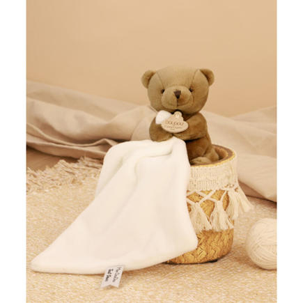 Doudou mouchoir- Mon petit ourson - Marron - 10 cm DOUDOU ET COMPAGNIE - 5