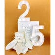 Doudou plat pétales Ours Blanc Crème - 25 cm DOUDOU ET COMPAGNIE - 4
