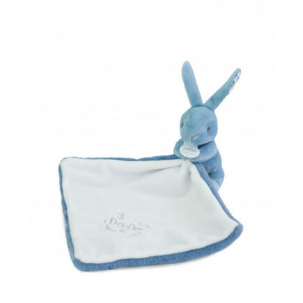 Doudou Lapin mouchoir 10 cm - Bleu DOUDOU ET COMPAGNIE - 6