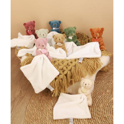 Doudou mouchoir- Mon petit ourson - Marron - 10 cm DOUDOU ET COMPAGNIE - 4