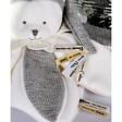Doudou plat pétales Ours Blanc Argente - 25 cm DOUDOU ET COMPAGNIE - 3