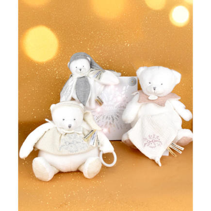 Peluche eveil Bébé Ours Beige - 30 cm DOUDOU ET COMPAGNIE - 2