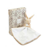Doudou Lapin mouchoir 10 cm - Beige