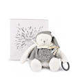 Peluche eveil Bébé Ours Blanc Argente - 30 cm DOUDOU ET COMPAGNIE - 8