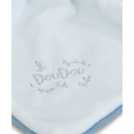 Doudou Lapin mouchoir 10 cm - Bleu DOUDOU ET COMPAGNIE - 4