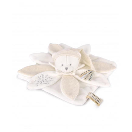Doudou plat pétales Ours Blanc Crème - 25 cm DOUDOU ET COMPAGNIE - 2