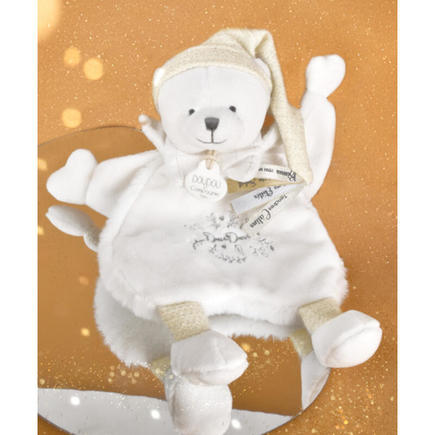 Doudou Ours cape Blanc Crème - 25 cm DOUDOU ET COMPAGNIE - 3