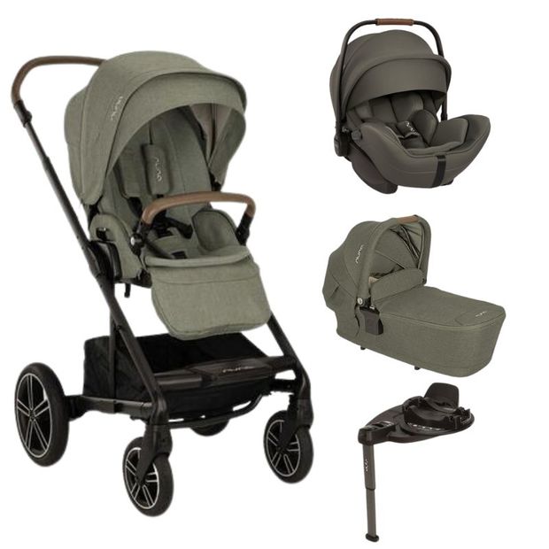 Poussette TRIO Mixx Next + Siège-auto Arra Flex + Nacelle Lytl Pine + Base Curv offerte NUNA