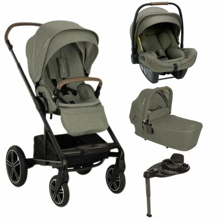 Poussette TRIO Mixx Next + Siège-auto Pipa Next + Nacelle Lytl Pine + Base Curv offerte NUNA