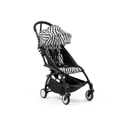 Poussette YOYO3 Pack 6+ Zèbre / Cadre Noir STOKKE