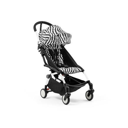 Poussette YOYO3 Pack 6+ Zèbre / Cadre Blanc STOKKE