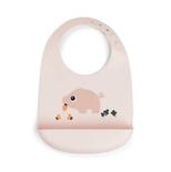 Bavoir en silicone Pigee Rose