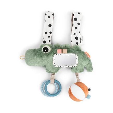 Jouet d'éveil à suspendre Croco vert DONE BY DEER