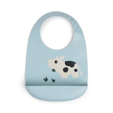 Bavoir en silicone Dotti Bleu DONE BY DEER