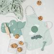 Tablier imperméable pour enfants Happy Clouds Vert DONE BY DEER - 2