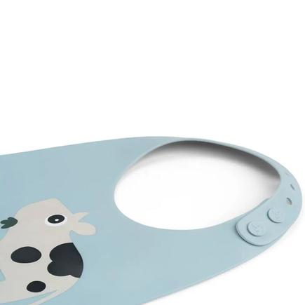 Bavoir en silicone Dotti Bleu DONE BY DEER - 6