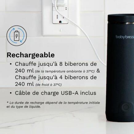 Chauffe biberon nomade Superfast Portable Bottle Warmer Noir BABY BREZZA - 6