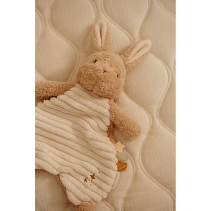 Doudou Lapin Newborn Naturals Beige et blanc LITTLE DUTCH - 2